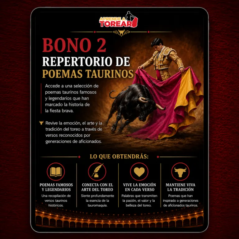 Bono 2: Repertorio de poemas taurinos